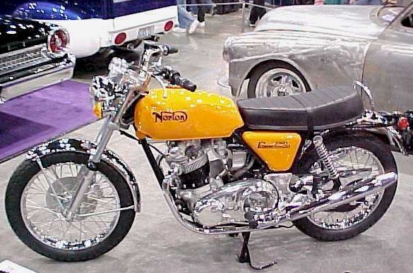 Yellow And Silver Color Of Retro Bike